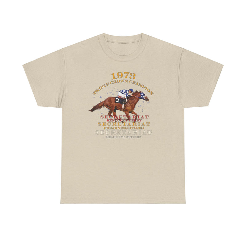 Load image into Gallery viewer, Triple Crown Champion Secretariat 1973 Nostalgic Retro T-shirt
