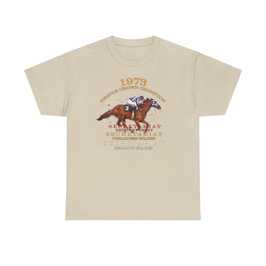 Triple Crown Champion Secretariat 1973 Nostalgic Retro T-shirt