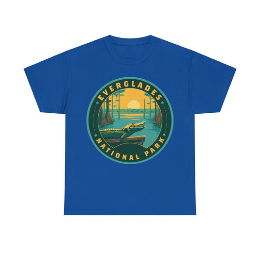 Everglades National Park Florida Round Logo T-shirt