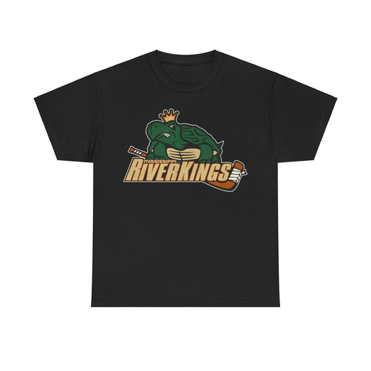 Mississippi Riverkings Hockey Team Nostalgic Logo T-shirt