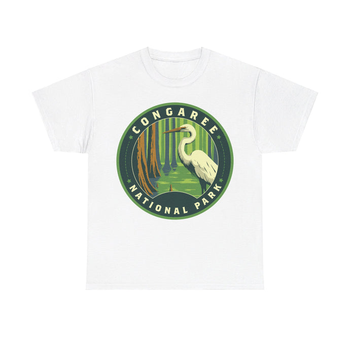 Congaree National Park South Carolina Round Logo T-shirt