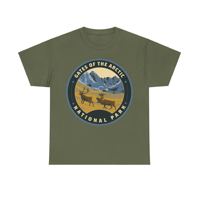 Load image into Gallery viewer, Gates of the Arctic National Park Alaska Round Logo T-shirt
