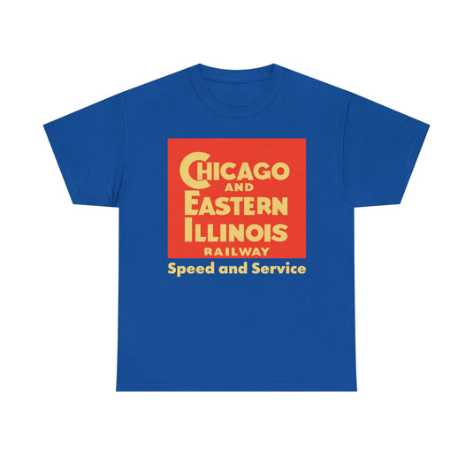 Chicago Eastern Illinois Speed Service Railroad Logo Train T-Shirt