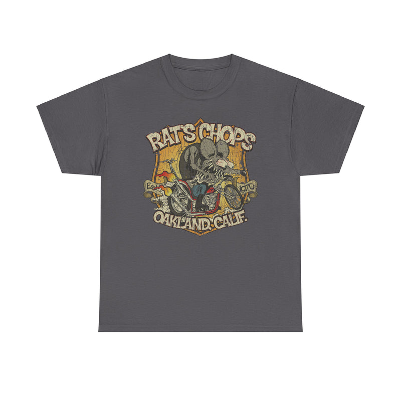 Load image into Gallery viewer, Rats Chops California Custom Motorcycle Shop T-shirt
