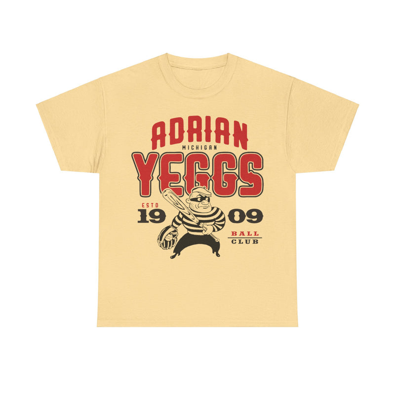 Load image into Gallery viewer, Adrian Yeggs Est 1909 Michigan Baseball T-shirt
