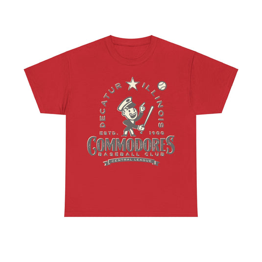 Decatur Illinois Commodores Central League Baseball T-shirt