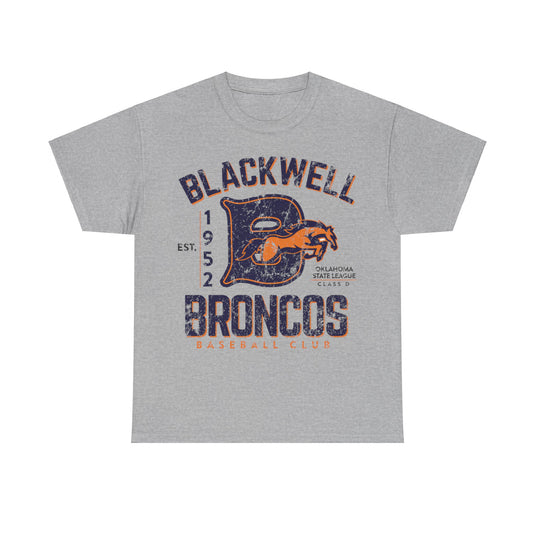 Blackwell Broncos Est 1952 Oklahoma Baseball T-shirt