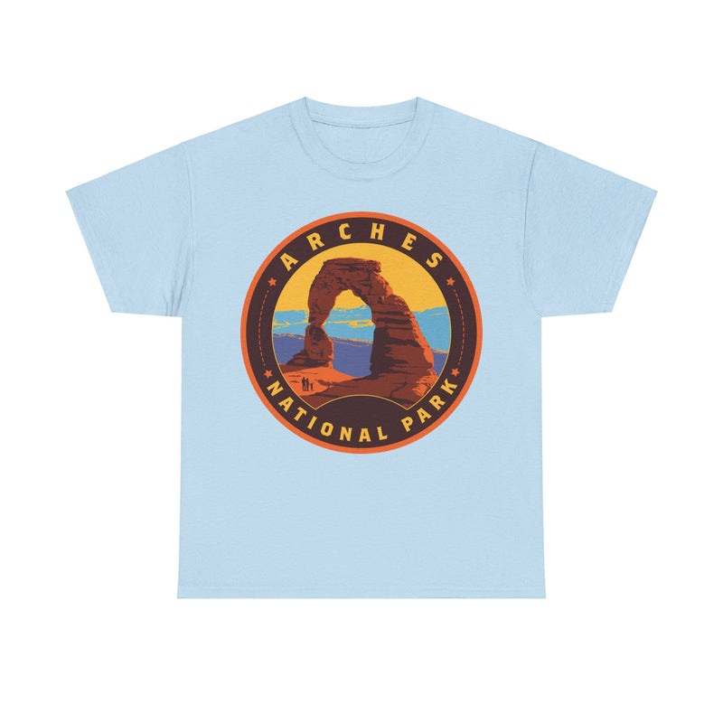 Load image into Gallery viewer, Arches National Park Utah Round Logo T-shirt
