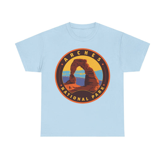 Arches National Park Utah Round Logo T-shirt