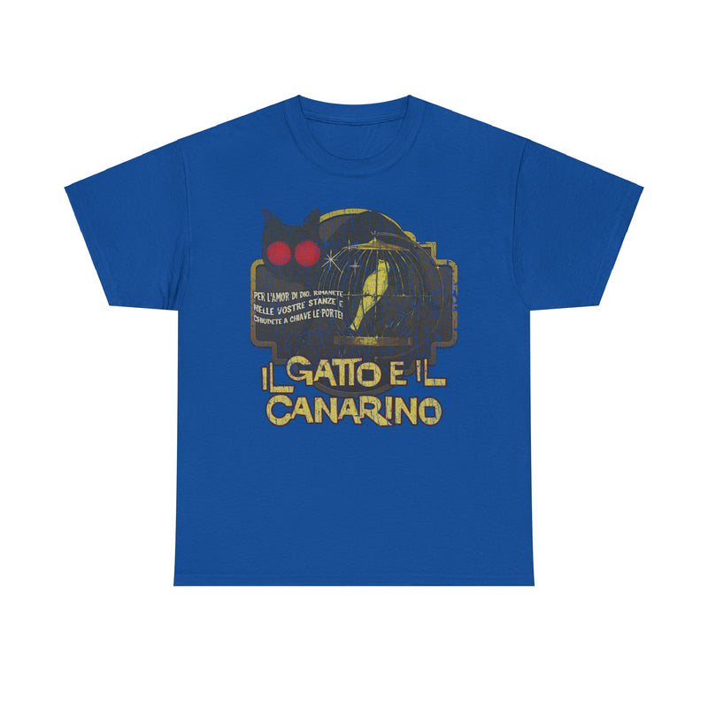 Load image into Gallery viewer, Il Gatto E Il Canarino 1978 Cat and the Canary Movie T-shirt
