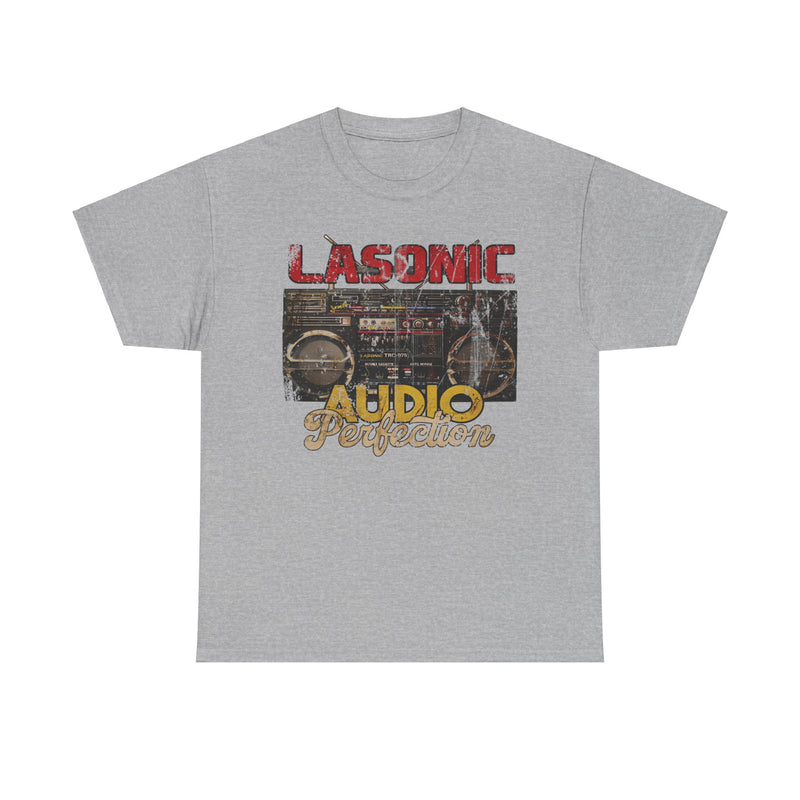 Load image into Gallery viewer, Lasonic Audio Perfection Electronics Corporation Boom Box T-shirt
