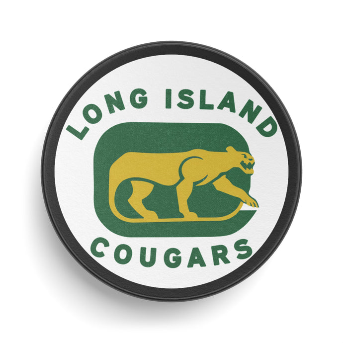 Long Island Cougars New York Hockey Puck