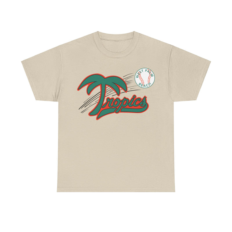 Load image into Gallery viewer, West Palm Beach Tropics Senior Nostalgic Retro Baseball Team T-shirt
