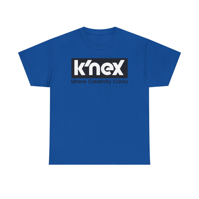 Load image into Gallery viewer, K&#39;NEX Defunct Building Toys T-Shirt Where Creativity Clicks Construction Set Tee
