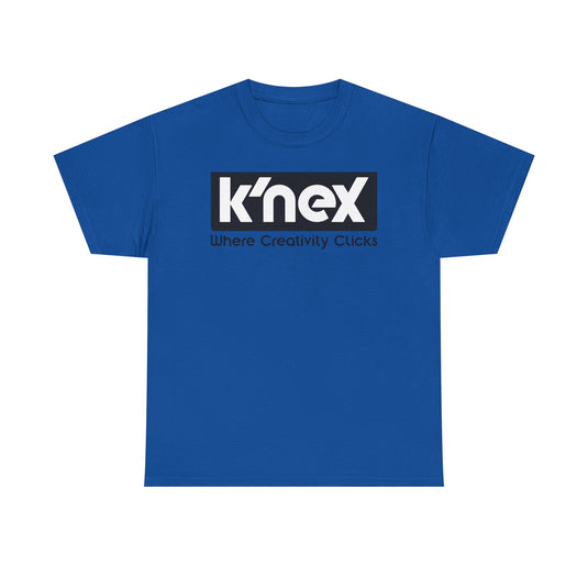 K'NEX Defunct Building Toys T-Shirt Where Creativity Clicks Construction Set Tee