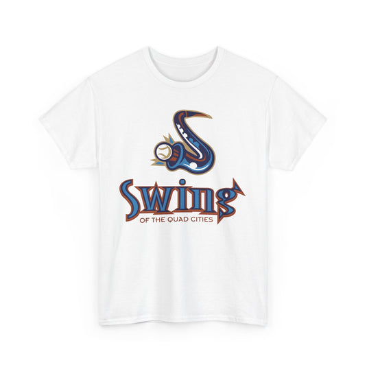 Swing of the Quad Cities Iowa Baseball 2004-2007 T-shirt