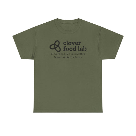 Clover Food Lab T-Shirt - Restaurant Chain Logo Tee - Vegetarian