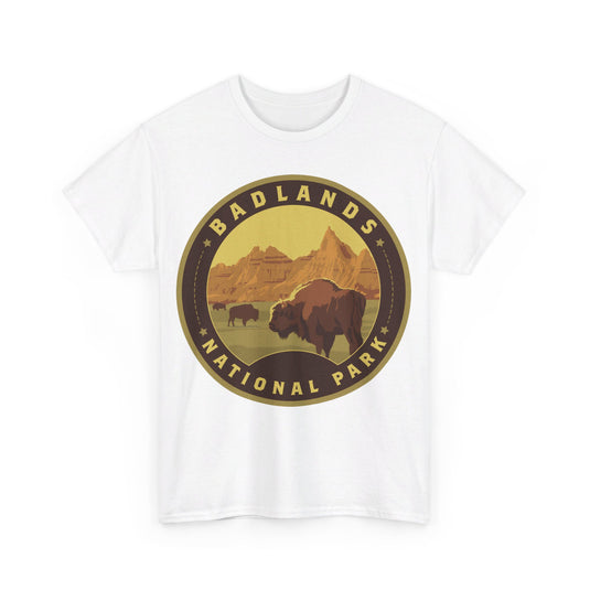 Badlands National Park South Dakota Round Logo T-shirt