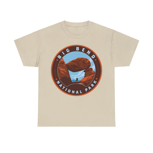 Big Bend National Park Texas Round Logo T-shirt