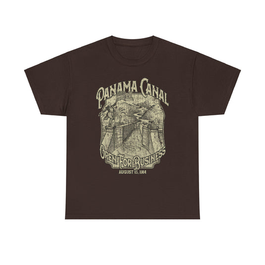 Panama Canal Open For Business 1914 Advertising T-shirt