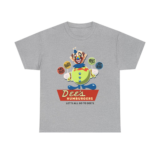 Dee's Hamburgers Let's All Go To Dee's Vintage Logo Chain T-Shirt