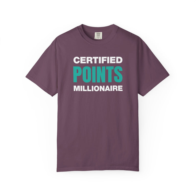 Load image into Gallery viewer, Certified Points Millionaire Credit Card Miles Travel Teal T-shirt
