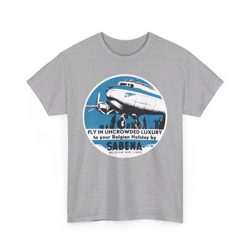 Load image into Gallery viewer, Belgium Sabena Airlines Retro Nostalgic T-shirt
