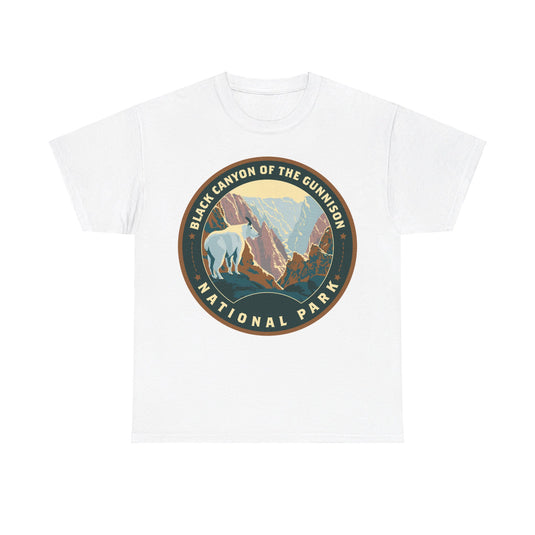 Black Canyon of the Gunnison National Park Colorado Round Logo T-shirt