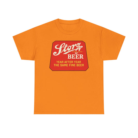 Storz Beer Year After Year Same Fine Beer Slow Aged Logo T-Shirt