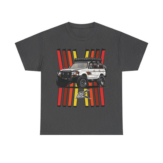 Toyota Land Cruiser LC80 Retro TRD Racing Banner Car T-shirt