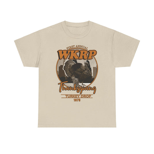 WKRP Radio Station Turkey Drop Cincinatti Ohio 1972 T-shirt