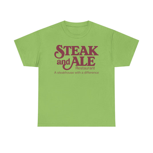 Steak and Ale Restaurant Vintage Steakhouse Logo Classic Dining T-Shirt