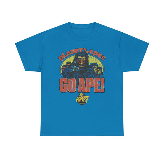 Planet of the Apes Go Ape Power Records Nostalgic T-shirt