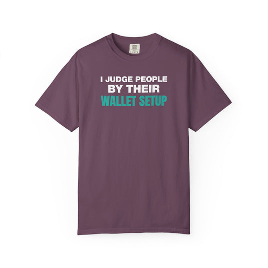Wallet Setup Credit Card Points Miles Travel Teal T-shirt