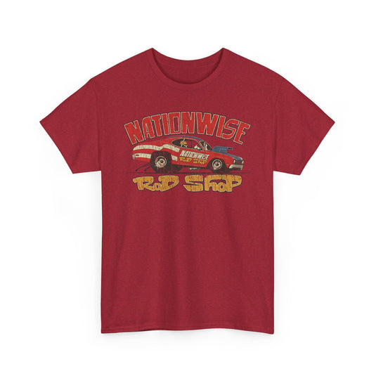 Nationwise Rod Shop 1974 Double Logo Ohio Auto Parts T-shirt