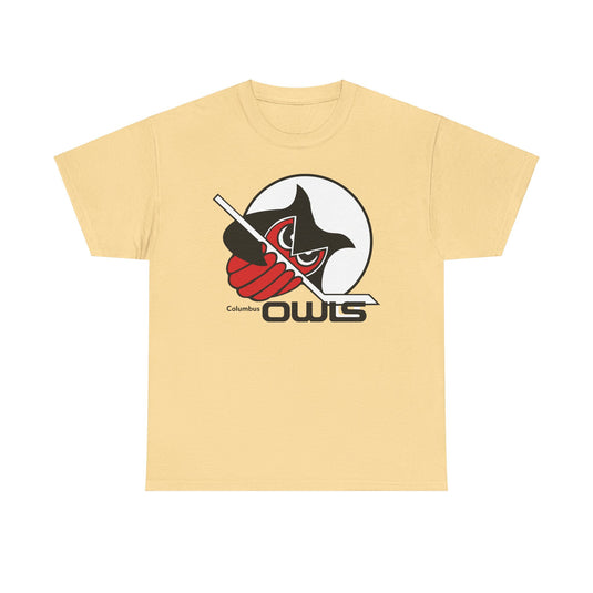 Columbus Owls Ohio International Hockey League '73-'77 T-shirt