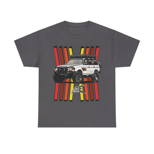 Toyota Land Cruiser LC80 Retro TRD Racing Banner Car T-shirt