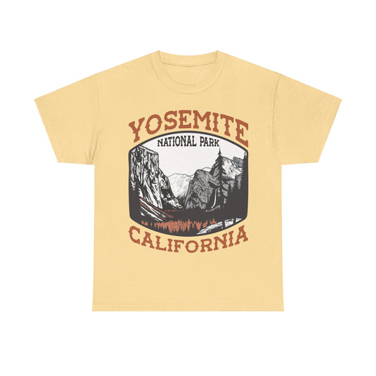 Yosemite National Park California Poster Print T-shirt