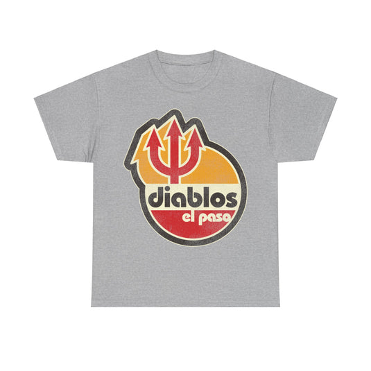 El Paso Diablos Logo Nostalgic Retro Baseball Team T-shirt