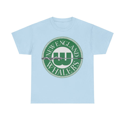 New England Whalers Connecticut Logo Ice Hockey T-shirt