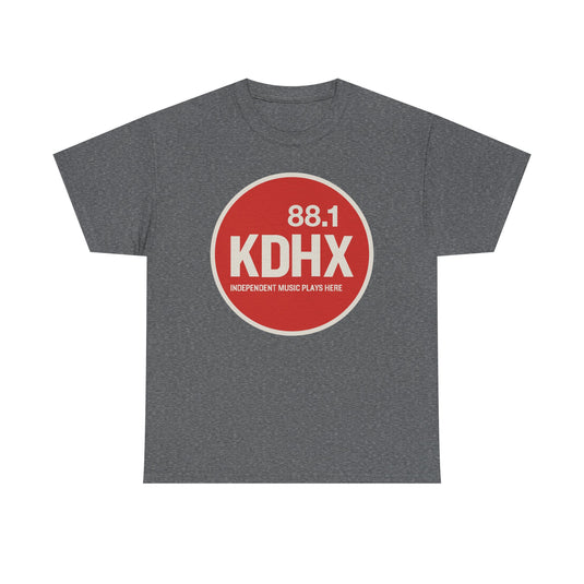 KDHX 88.1 FM T-Shirt - Radio Broadcasting Industry Station Logo Tee