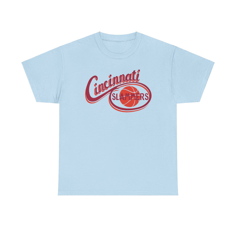 Load image into Gallery viewer, Cincinnati Slammers Ohio CBA Basketball 1984-1987 T-shirt
