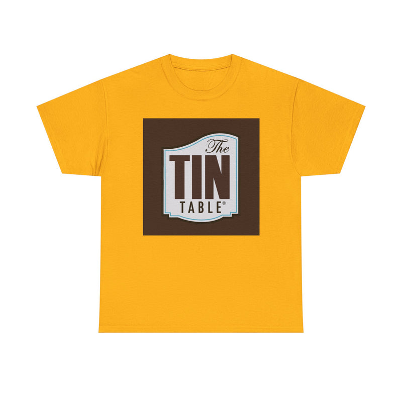 Load image into Gallery viewer, The Tin Table T-Shirt - Restaurant Industry Defunct Logo Tee

