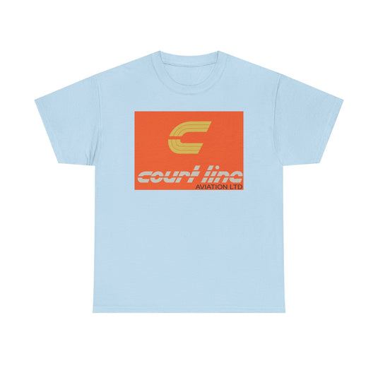 Court Line Aviation Ltd Vintage British Airline Logo Retro Travel T-shirt