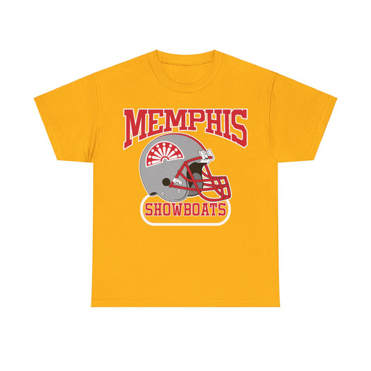 Memphis Showboats Tennessee Helmet Logo Football Team T-shirt