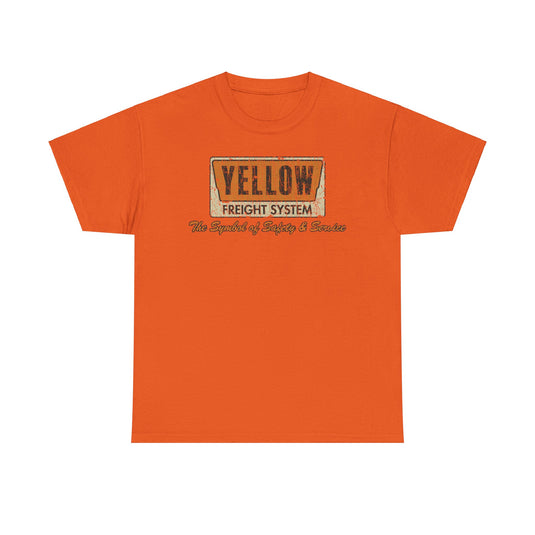 Yellow Freight Symbol of Safety 1968 Kansas Trucking Traffic T-shirt