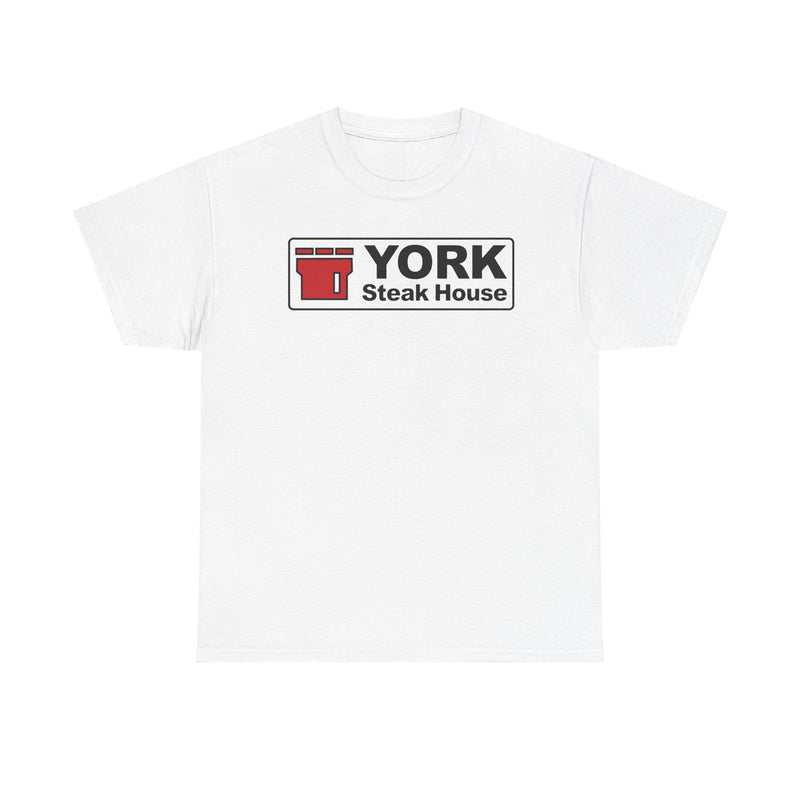 Load image into Gallery viewer, York Steak House T-Shirt - Steakhouse Industry Defunct Logo Tee
