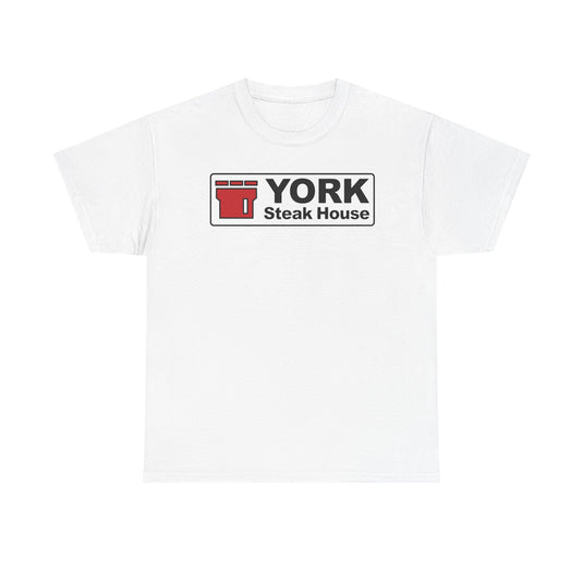 York Steak House T-Shirt - Steakhouse Industry Defunct Logo Tee