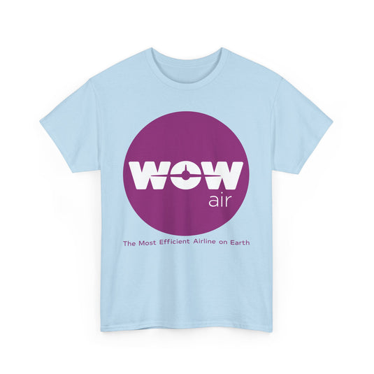 WOW Air Purple Logo Iceland Budget Airline Defunct Memorabilia T-shirt