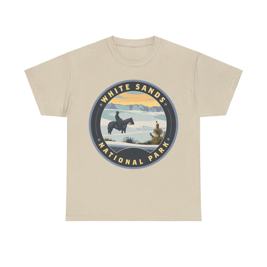 White Sands National Park New Mexico Round Logo T-shirt